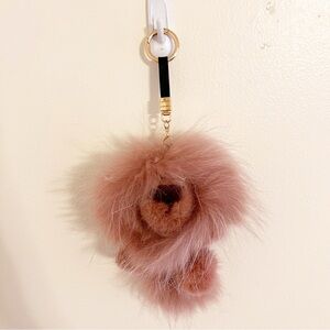 Pink Lion Bag Charm